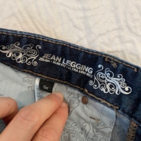 Women's Express Zelda Slim fit ultra low rise skinny jean, size O regular length - Picture 4 of 4